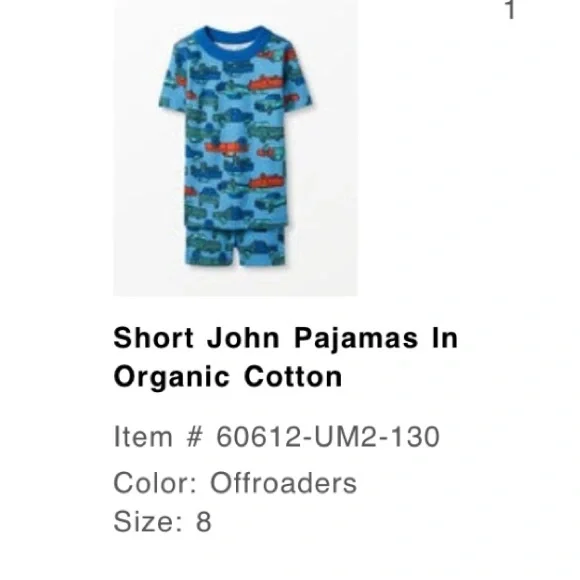 3 Hanna Andersson  + 1 Old Navy Bundle of 4 Boys “Short John” Pajama Set - Picture 6 of 10